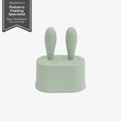Ezpz - conjunto minúsculo de molde para picolé com varinhas, verde sálvia