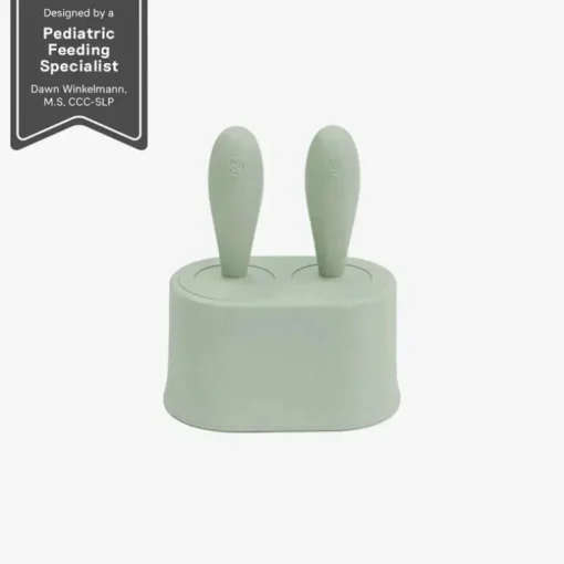 Ezpz - conjunto minúsculo de molde para picolé com varinhas, verde sálvia