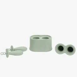 Ezpz - conjunto minúsculo de molde para picolé com varinhas, verde sálvia