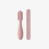 Ezpz - Escova de dentes Baby-Led™ + Depressor de língua sensorial Pacote duplo, blush