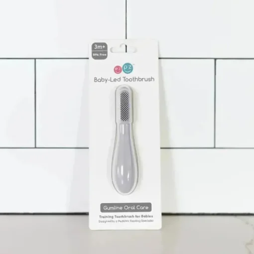 Ezpz - Escova de dentes Baby-Led™, estanho