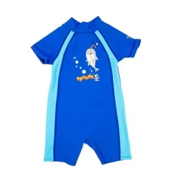 Fato de banho Speedo Kids One Piece 50+ proteção SPF, azul