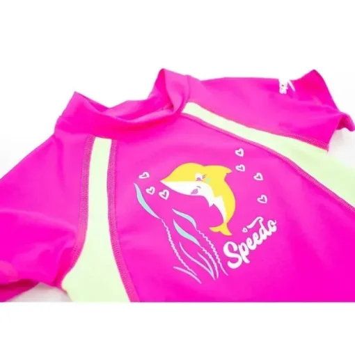 Fato de banho Speedo Kids One Piece 50+ proteção SPF, safira profunda