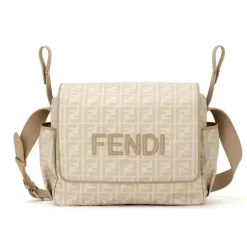 Fendi Baby - Bolsa para Fraldas Ff Allover Bege