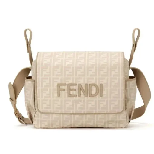 Fendi Baby - Bolsa para Fraldas Ff Allover Bege