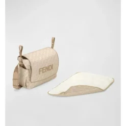 Fendi Baby - Bolsa para Fraldas Ff Allover Bege