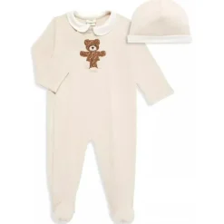 Fendi Baby - Conjunto de peluches e gorros FF Teddy Bear para meninas