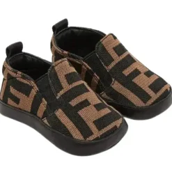 Fendi Baby - Ff Allover Slip On Sapato de berço