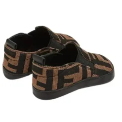 Fendi Baby - Ff Allover Slip On Sapato de berço