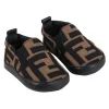 Fendi Baby - Neutro Ff Allover Slip On Berço Sapato