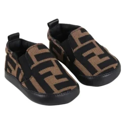 Fendi Baby - Neutro Ff Allover Slip On Berço Sapato