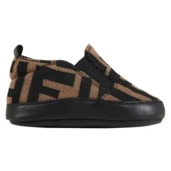 Fendi Baby - Neutro Ff Allover Slip On Berço Sapato