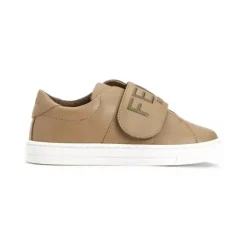 Fendi Baby - Sapatilhas Júnior De Couro Com Logotipo