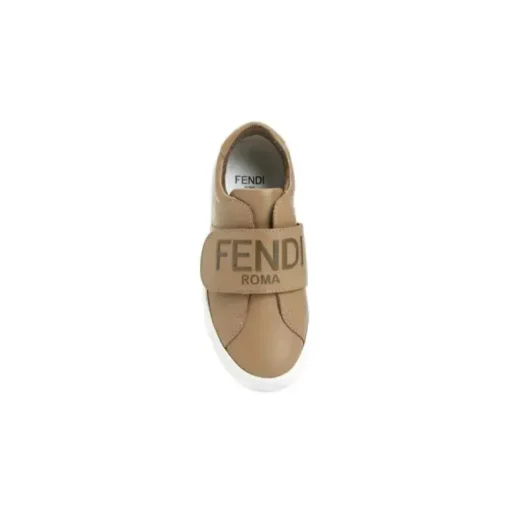 Fendi Baby - Sapatilhas Júnior De Couro Com Logotipo