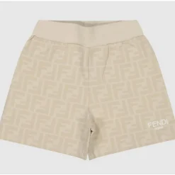 Fendi Baby - Shorts com logotipo FF para menino