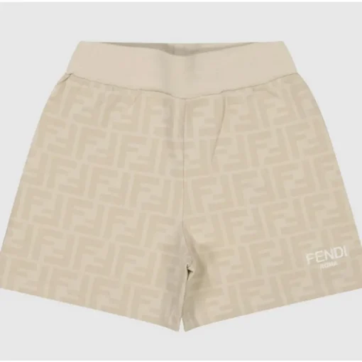 Fendi Baby - Shorts com logotipo FF para menino