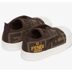 Fendi Baby - Tênis Tobacco Jacquard Júnior para Primeiros Passos