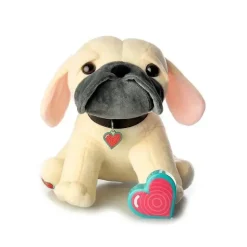 Filhote de cachorro Pug de animais com batimentos cardíacos do meu bebê
