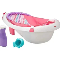 Fisher Price - Banheira de Bebê 4 em 1 Sling 'N Seat Banheira, Menina
