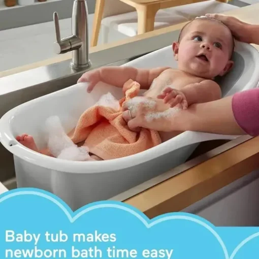 Fisher Price - Banheira de suporte simples para banho de bebê para criança
