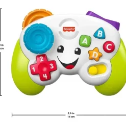 Fisher Price - Brinquedo eletrônico para bebês, rir e aprender, controlar jogos e aprender, som e luz de videogame