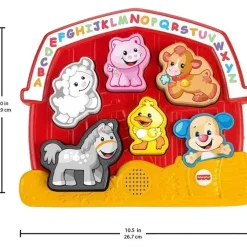 Fisher Price - Brinquedo Quebra-Cabeça Quebra-Cabeça Brinquedo Quebra-Cabeça De Animais De Fazenda De Brinquedo Quebra-Cabeça Brinquedo De Brincar