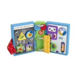 Fisher Price - Caderno de Aprendizagem Rir e Aprender Livro Escolar - Brinquedo para Bebês