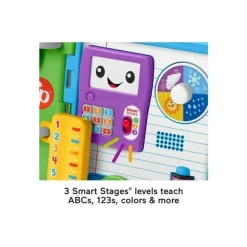 Fisher Price - Caderno de Aprendizagem Rir e Aprender Livro Escolar - Brinquedo para Bebês