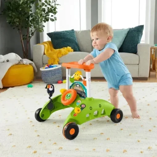 Fisher Price - Caminhante de velocidade estável de 2 lados Safari