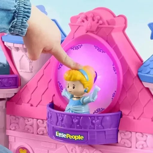 Fisher Price - Conjunto de brinquedos infantis para crianças da Disney Princess Luzes mágicas e castelo musical dançante