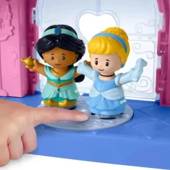Fisher Price - Conjunto de brinquedos infantis para crianças da Disney Princess Luzes mágicas e castelo musical dançante