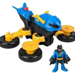 Fisher Price - Imaginext DC Super Friends Brinquedo do Batman Figura articulável e Batciclo transformador