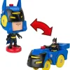 Fisher Price - Imaginext DC Super Friends Batman Toys Head Shifters Figure &amp; Batmobile Vehicle Set