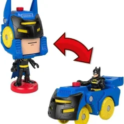 Fisher Price - Imaginext DC Super Friends Batman Toys Head Shifters Figure &amp; Batmobile Vehicle Set