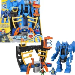 Fisher Price - ?Imaginext DC Super Friends Batman Playset, Robo Command Center com figuras de Batman e Robin