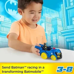 Fisher Price - Imaginext DC Super Friends Batman Toys Head Shifters Figure &amp; Batmobile Vehicle Set