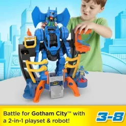 Fisher Price - ?Imaginext DC Super Friends Batman Playset, Robo Command Center com figuras de Batman e Robin