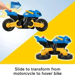 Fisher Price - Imaginext DC Super Friends Brinquedo do Batman Figura articulável e Batciclo transformador