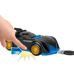Fisher Price - Imaginext Dc Super Friends Batman Toys Shake &amp; Spin Batmóvel com figura articulada