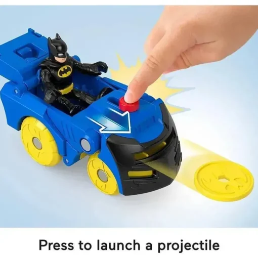 Fisher Price - Imaginext DC Super Friends Batman Toys Head Shifters Figure &amp; Batmobile Vehicle Set