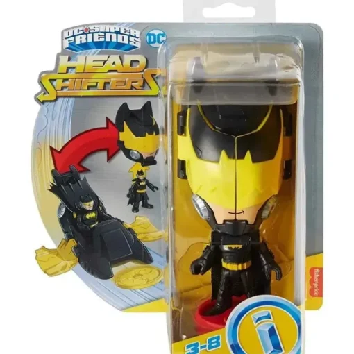 Fisher Price - Imaginext DC Super Friends Batman Toy Head Shifters Figure &amp; Batwing Vehicle Set