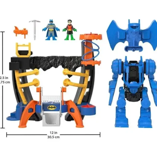 Fisher Price - ?Imaginext DC Super Friends Batman Playset, Robo Command Center com figuras de Batman e Robin