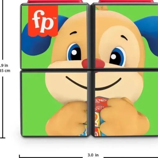 Fisher Price - Laugh &amp; Learn Baby Learning Toy Cubo de atividades para cachorrinhos com luzes e música