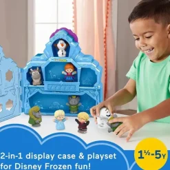 Fisher Price - Little People Frozen Figs 10º aniversário estojo de transporte
