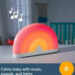 Fisher Price - Máquina de som acalma e ilumina o arco-íris com luzes