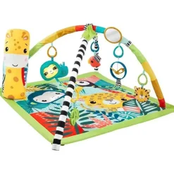 Fisher Price - Playmat 3 em 1 Rainforest Sensory Gym