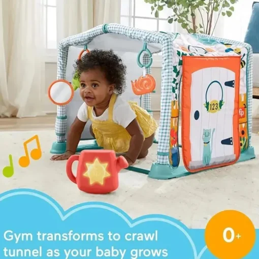 Fisher Price - Playmat 3 em 1 Crawl &amp; Play Activity Gym