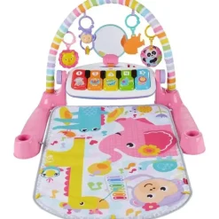 Fisher Price - Tapete de ginástica de piano Kick &amp; Play Deluxe, rosa
