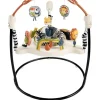 Fisher-Price - Centro de atividades Baby Bouncer Palm Paradise Jumperoo com luzes musicais, sons e brinquedos de desenvolvimento?