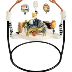Fisher-Price - Centro de atividades Baby Bouncer Palm Paradise Jumperoo com luzes musicais, sons e brinquedos de desenvolvimento?